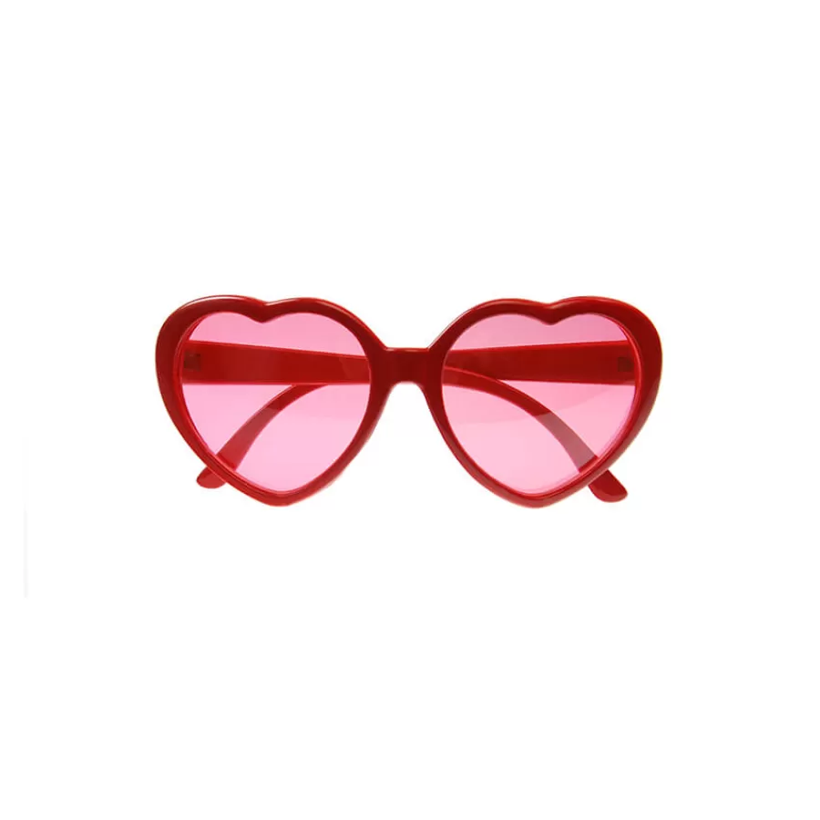 Γυαλιά καρδιές πλαστικά κόκκινα