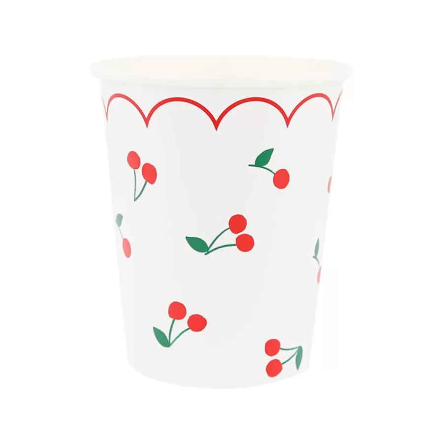 Χάρτινα ποτήρια Κερασάκια - 8τμχ.