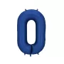 Μπαλόνι Αριθμός 0 μπλε σκούρο σατινέ - 86εκ.