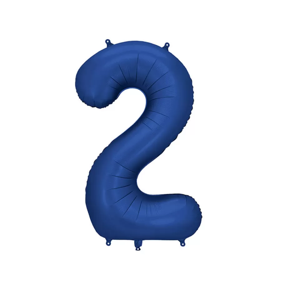 Μπαλόνι Αριθμός 2 μπλε σκούρο σατινέ - 86εκ. Μπαλόνι Αριθμός 2 μπλε σκούρο σατινέ - 86εκ.