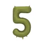 Μπαλόνι Αριθμός 5 λαδί σατινέ - 86εκ.
