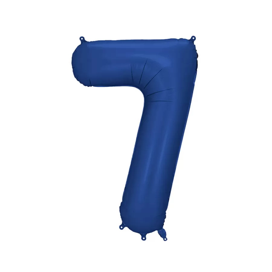 Μπαλόνι Αριθμός 7 μπλε σκούρο σατινέ - 86εκ. Μπαλόνι Αριθμός 7 μπλε σκούρο σατινέ - 86εκ.