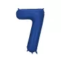 Μπαλόνι Αριθμός 7 μπλε σκούρο σατινέ - 86εκ.