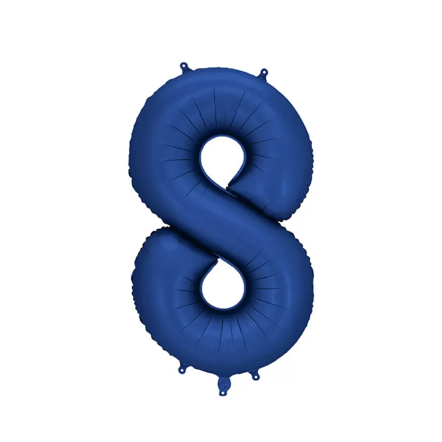 Μπαλόνι Αριθμός 8 μπλε σκούρο σατινέ - 86εκ. Μπαλόνι Αριθμός 8 μπλε σκούρο σατινέ - 86εκ.