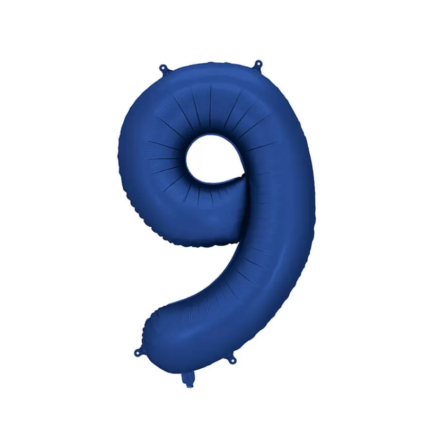 Μπαλόνι Αριθμός 9 μπλε σκούρο σατινέ - 86εκ. Μπαλόνι Αριθμός 9 μπλε σκούρο σατινέ - 86εκ.