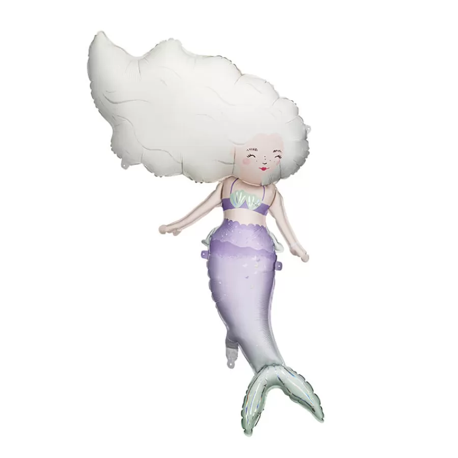 Μπαλόνι Γοργόνα λιλά/φυστικί