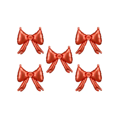 Μπαλόνια Φιόγκοι κόκκινοι - 5τμχ.