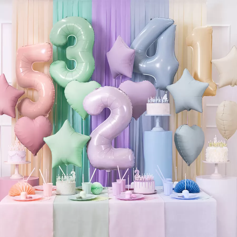 Μπαλόνι αστέρι φυστικί παστέλ ματ Μπαλόνι αστέρι φυστικί παστέλ ματ