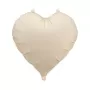 Μπαλόνι καρδιά κρεμ παστέλ ματ