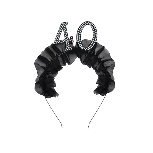 Στέκα ''40'' με βολάν & πέρλες