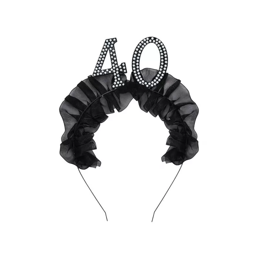 Στέκα ''40'' με βολάν & πέρλες