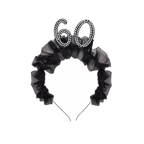 Στέκα ''60'' με βολάν & πέρλες