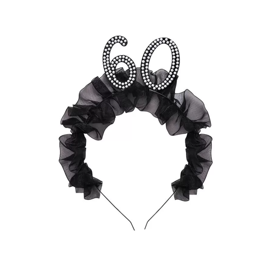 Στέκα ''60'' με βολάν & πέρλες