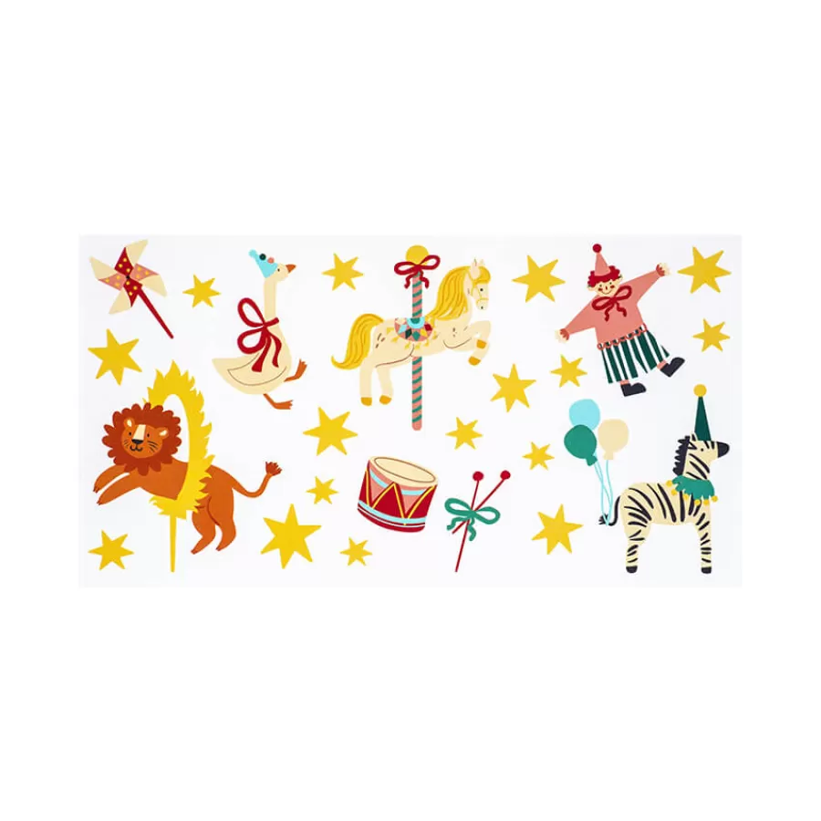 Τατουάζ για παιδιά Τσίρκο - 24τμχ.