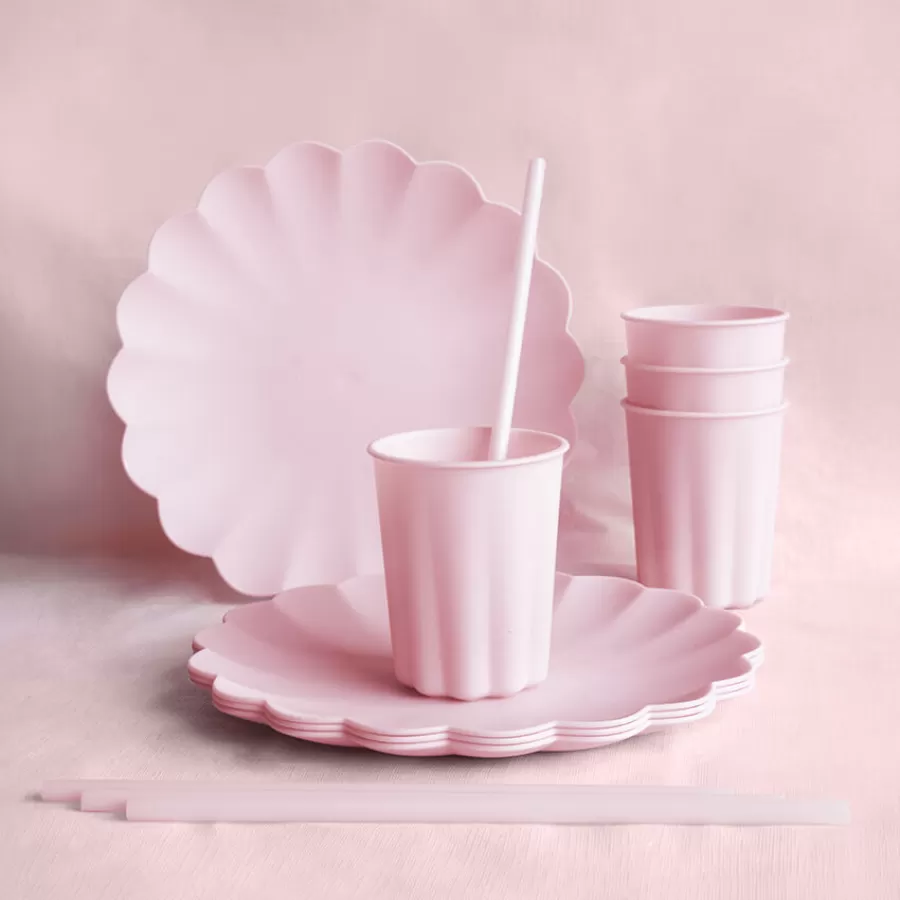 Πιάτα πλαστικά στρογγυλά ροζ - 4τμχ. Πιάτα πλαστικά στρογγυλά ροζ - 4τμχ.