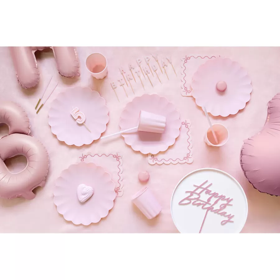 Πιάτα πλαστικά στρογγυλά ροζ - 4τμχ. Πιάτα πλαστικά στρογγυλά ροζ - 4τμχ.