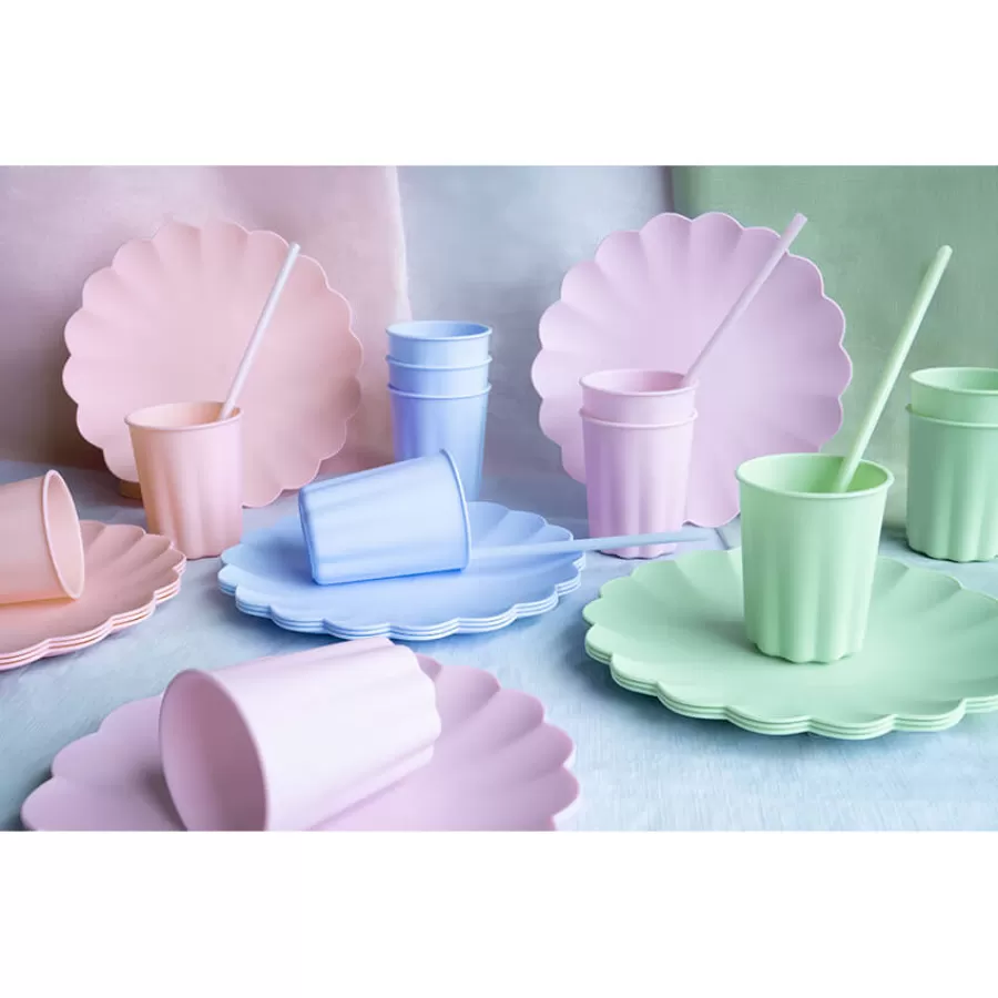 Πιάτα πλαστικά στρογγυλά ροζ - 4τμχ. Πιάτα πλαστικά στρογγυλά ροζ - 4τμχ.