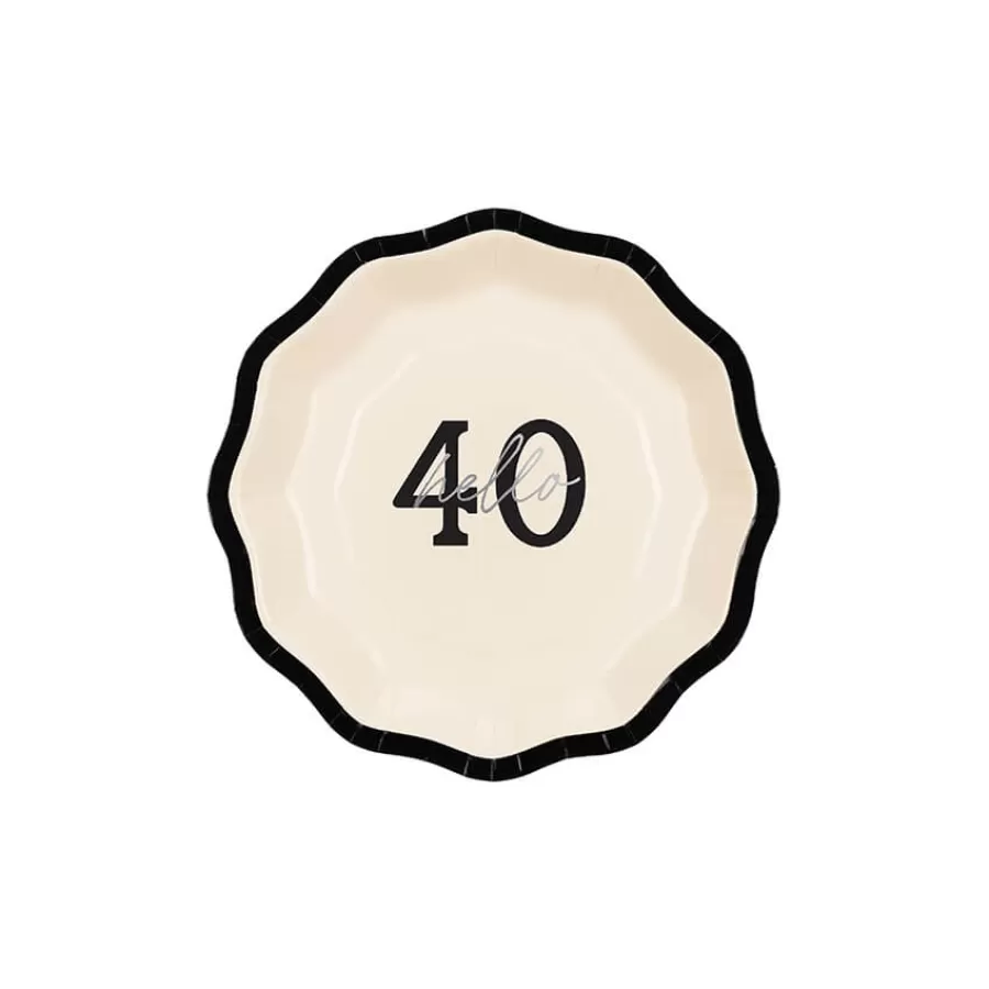 Χάρτινα πιάτα γλυκού ''Hello 40