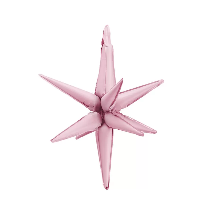 Μπαλόνι Αστέρι 3D ροζ παστέλ - 70εκ.