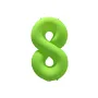 Μπαλόνι αριθμός 8 neon λαχανί - 86εκ.