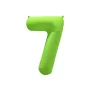 Μπαλόνι αριθμός 7 neon λαχανί - 86εκ.