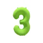 Μπαλόνι αριθμός 3 neon λαχανί - 86εκ.
