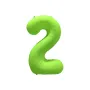 Μπαλόνι αριθμός 2 neon λαχανί - 86εκ.