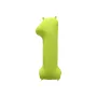 Μπαλόνι αριθμός 1 neon κίτρινο - 86εκ.