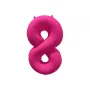 Μπαλόνι αριθμός 8 neon φούξια - 86εκ.