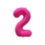 Μπαλόνι αριθμός 2 neon φούξια - 86εκ.
