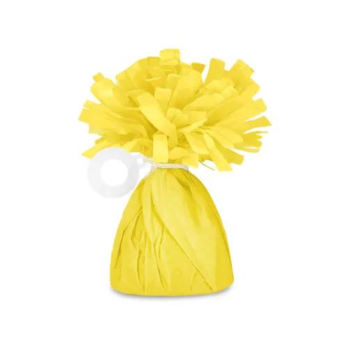 Βαρίδιο για μπαλόνια κίτρινο χάρτινο