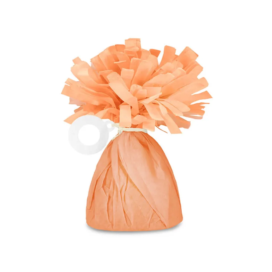 Βαρίδιο για μπαλόνια πορτοκαλί ανοιχτό χάρτινο