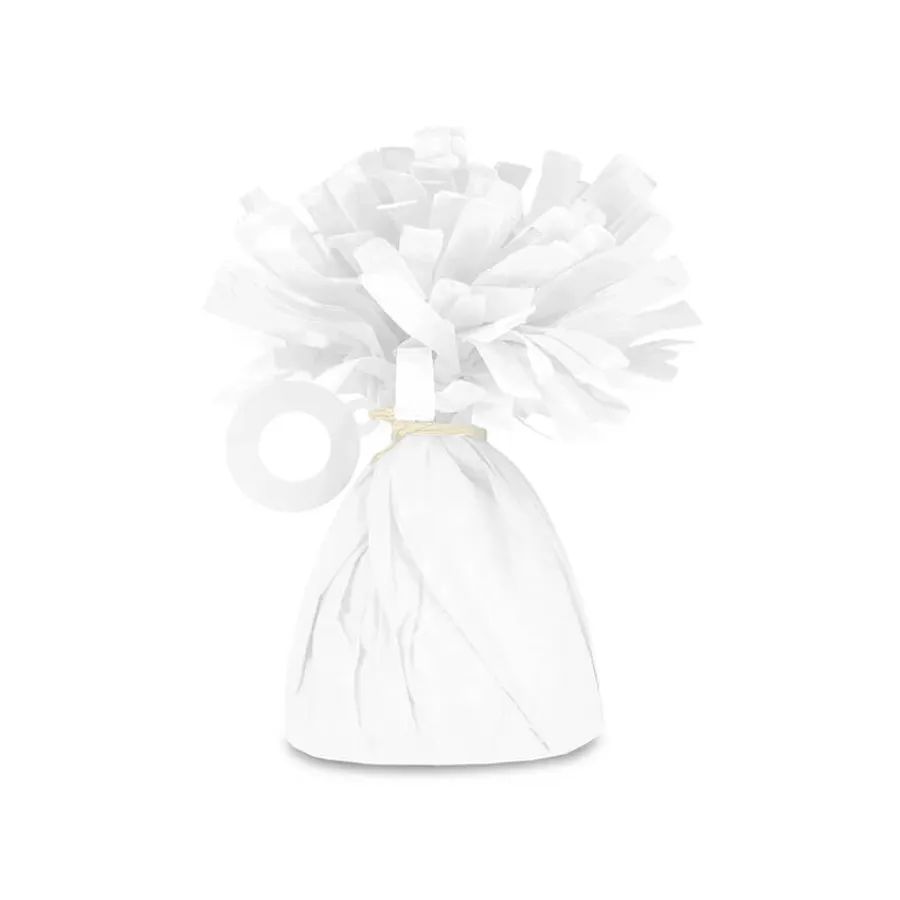 Βαρίδιο για μπαλόνια λευκό χάρτινο