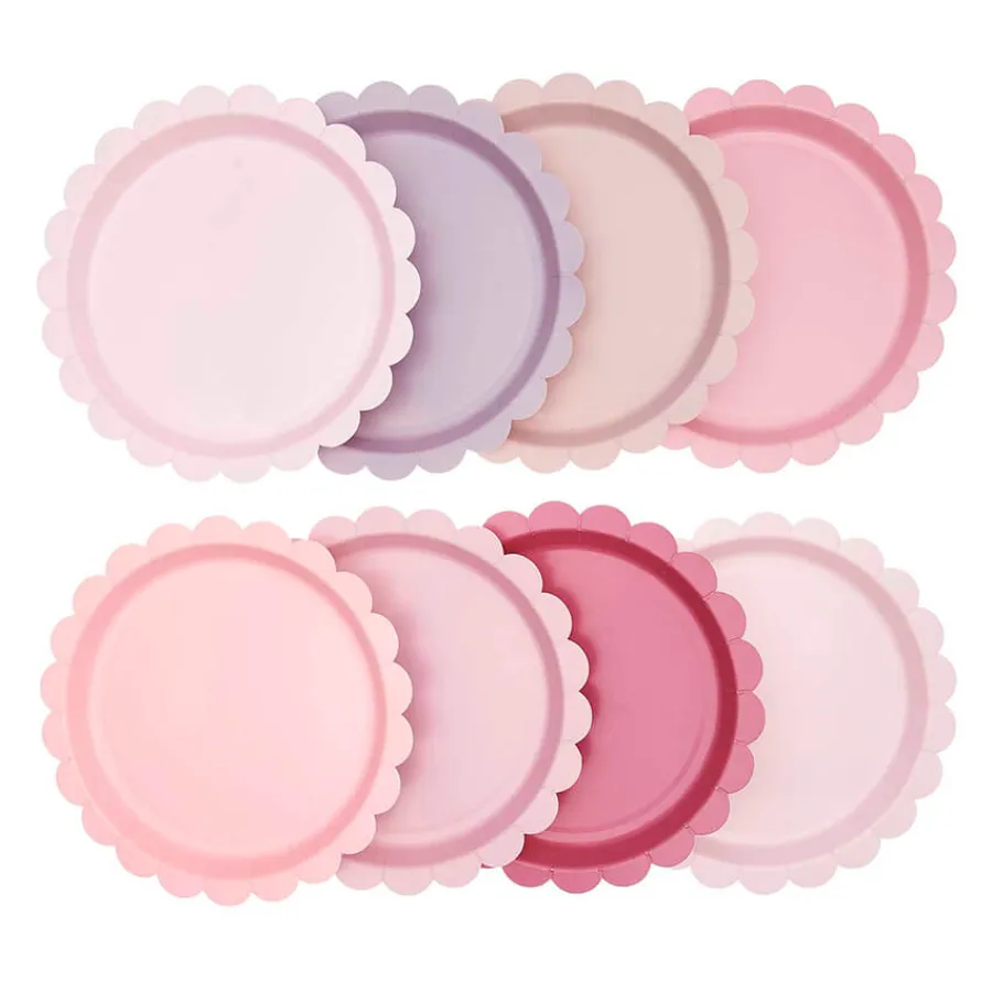 Χάρτινα πιάτα Ροζ & Λιλά Αποχρώσεις - 8τμχ. Χάρτινα πιάτα Ροζ & Λιλά Αποχρώσεις - 8τμχ.