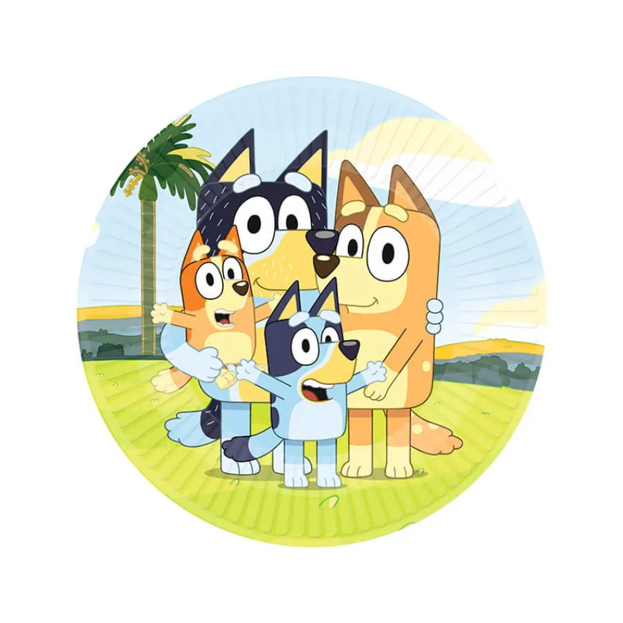 Χάρτινα πιάτα Bluey - 8τμχ.