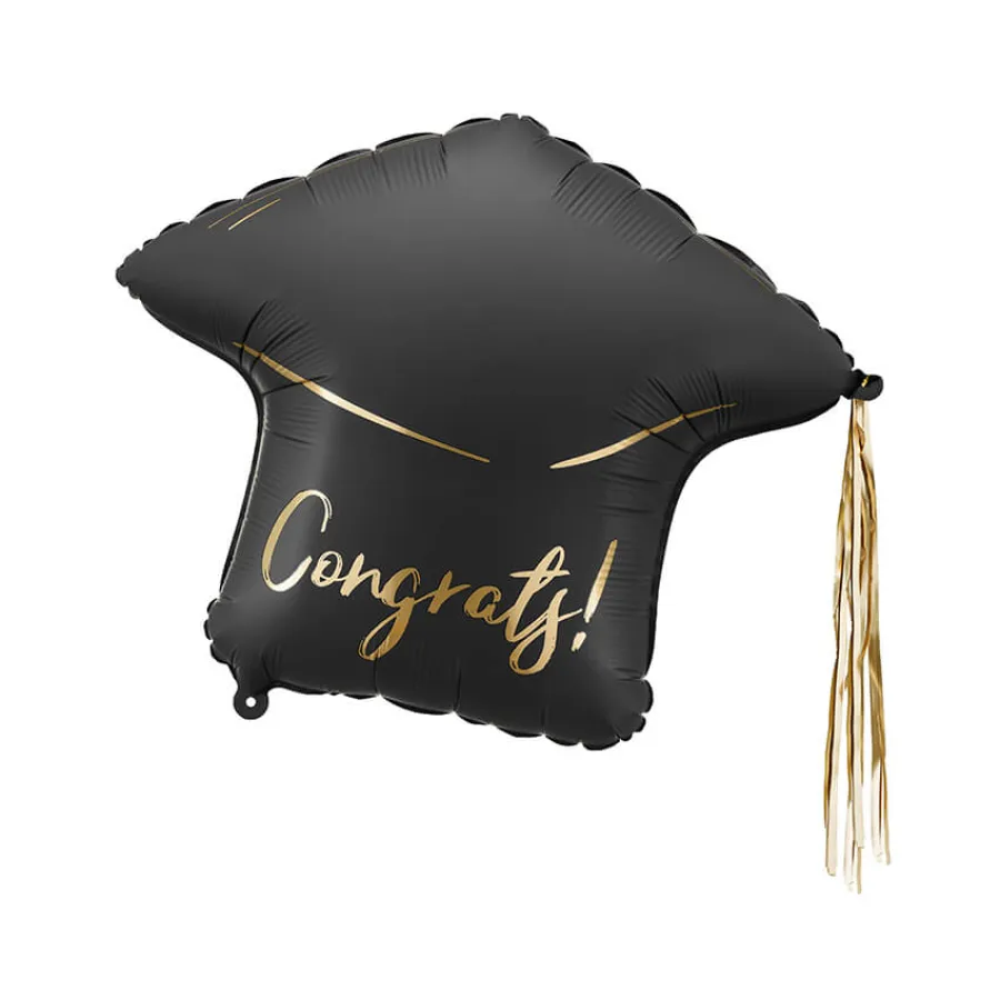 Μπαλόνι Καπέλο Αποφοίτησης ''Congrats!'' με φουντίτσα