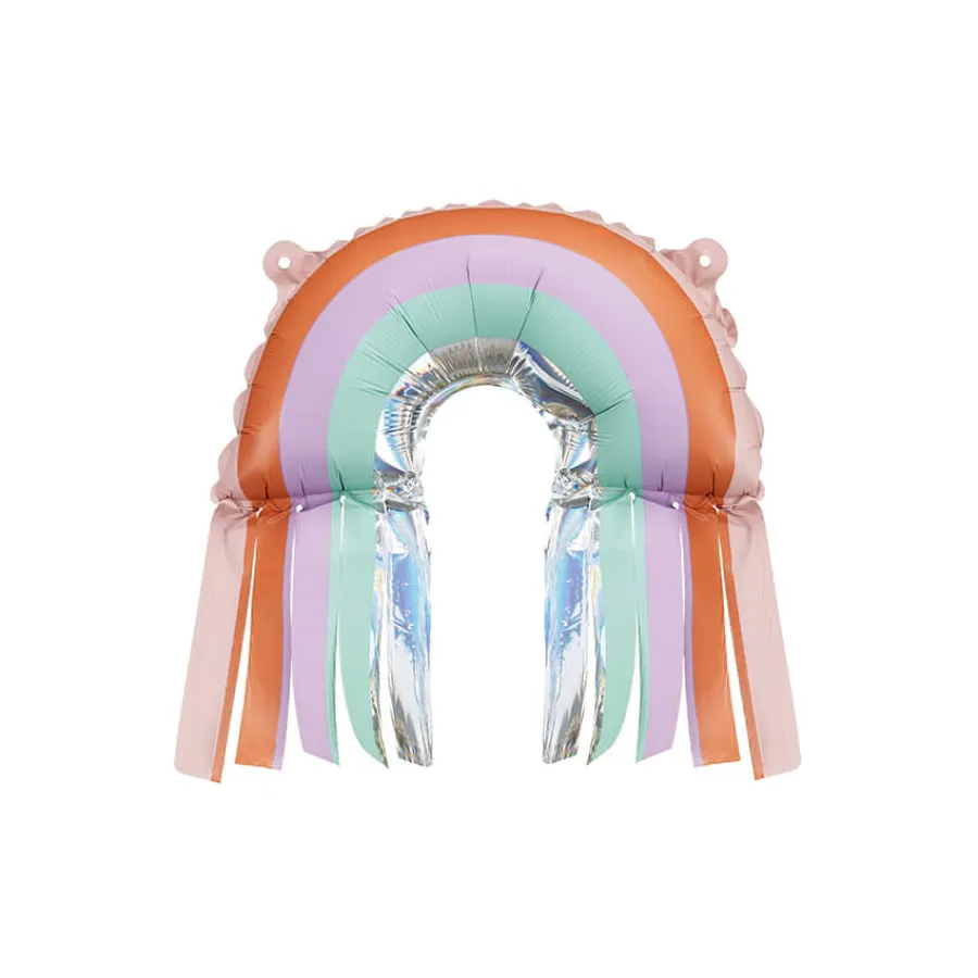 Μπαλόνια Ουράνιο τόξο με κρόσια foil - 3τμχ.