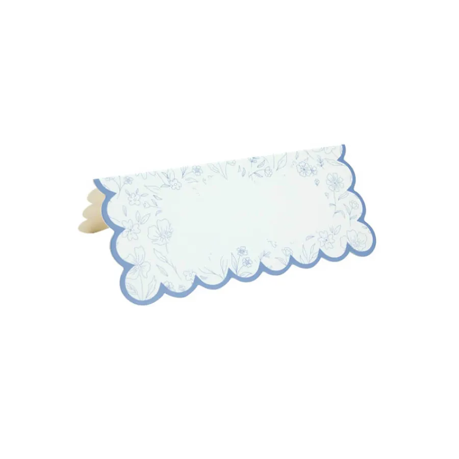 Place cards Μπλε Λουλουδάκια - 8τμχ.