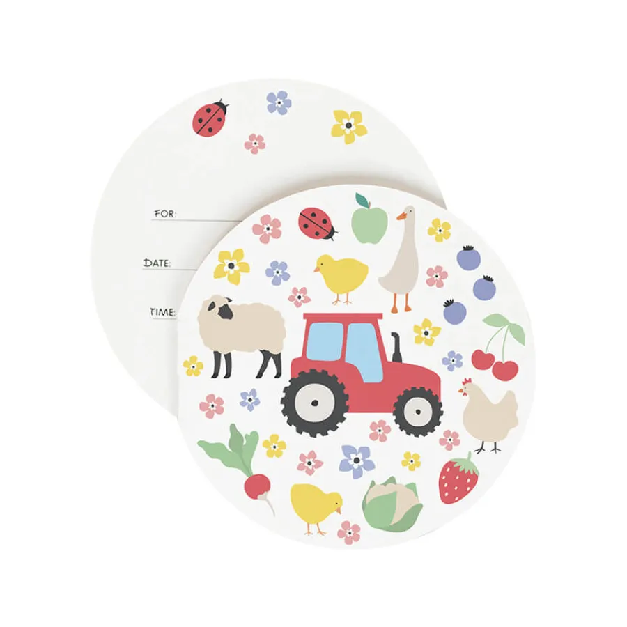 Προσκλήσεις για πάρτυ - Αγρόκτημα - 8τμχ.