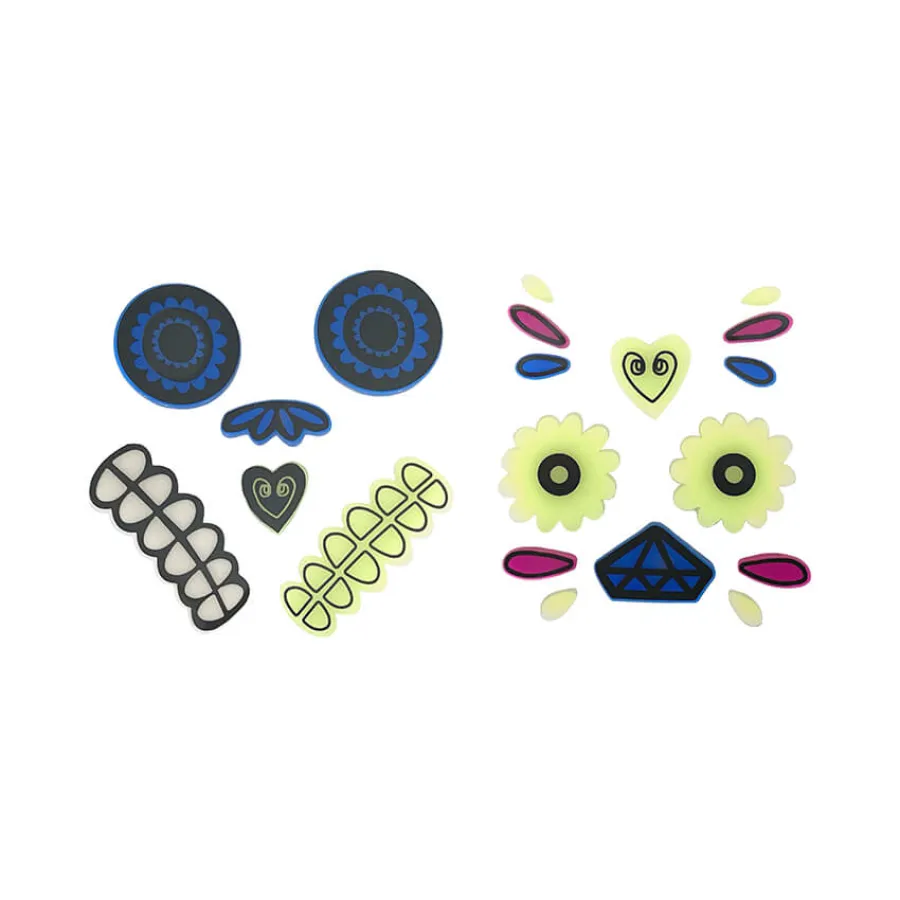 Αυτοκόλλητα για Κολοκύθα χρωματιστά Glow in the dark