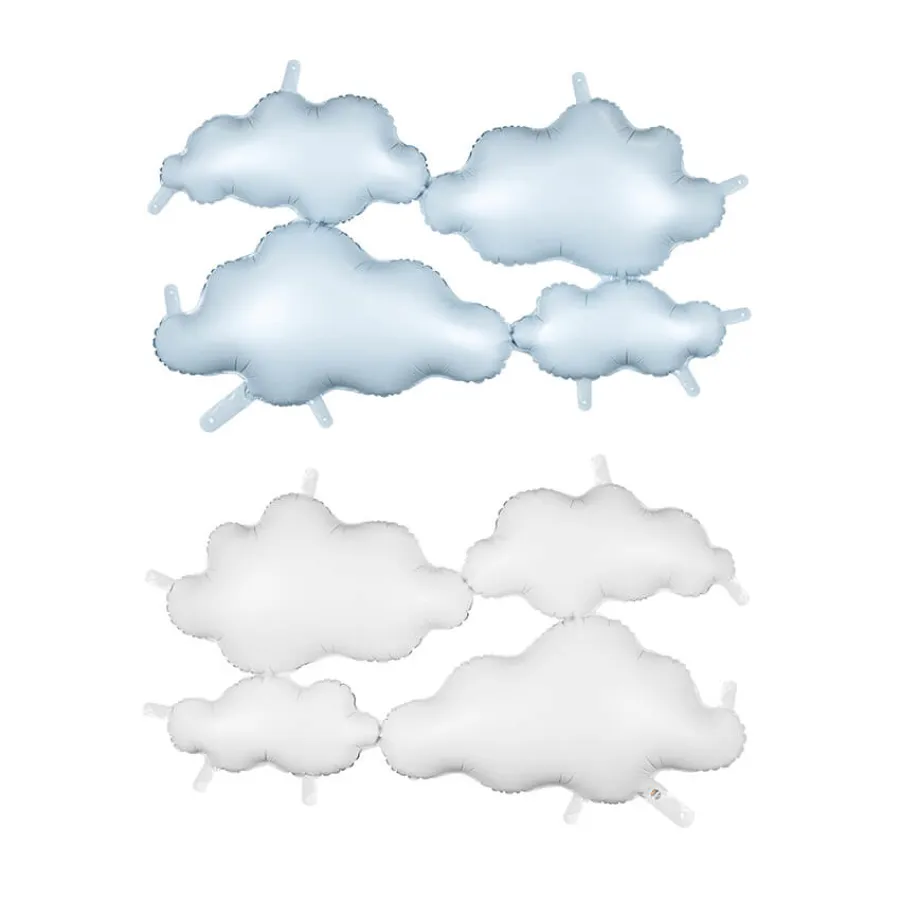 Μπαλόνι Σύννεφα λευκά/σιέλ για backdrop