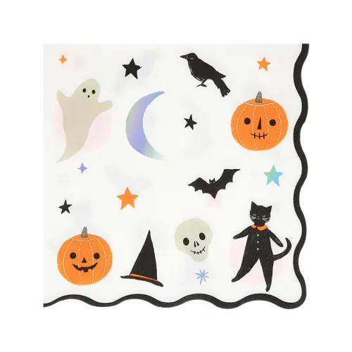 Χαρτοπετσέτες με σχέδια Halloween - 16τμχ.