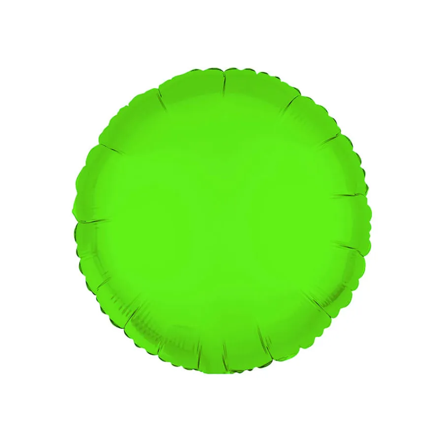 Μπαλόνι στρογγυλό neon λαχανί