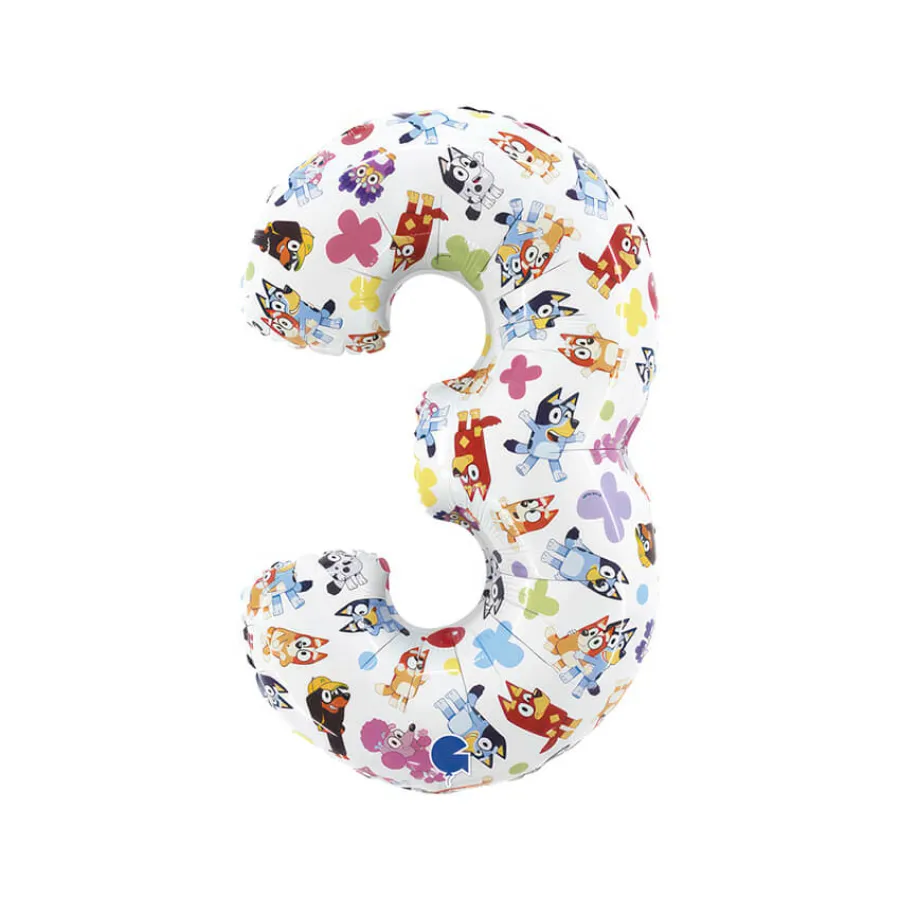 Μπαλόνι Bluey Αριθμός 3 Μπαλόνι Bluey Αριθμός 3