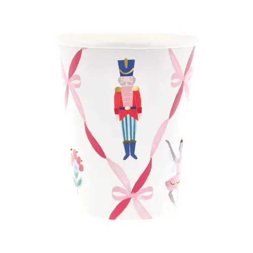 Χάρτινα ποτήρια Nutcracker Ballet - 8τμχ.