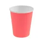 Χάρτινα ποτήρια neon κοραλί - 8τμχ.