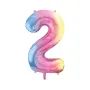 Μπαλόνι αριθμός 2 Pastel Rainbow - 86εκ.