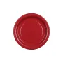 Χάρτινα πιάτα γλυκού στρογγυλά κόκκινο σκούρο - 6τμχ.