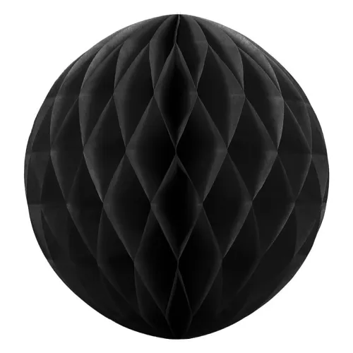 Χάρτινη μπάλα διακοσμητική μαύρη 40εκ.