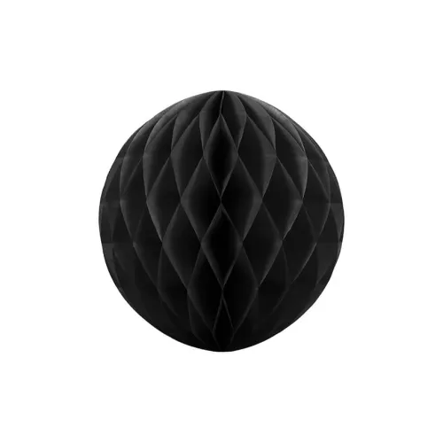 Χάρτινη μπάλα διακοσμητική μαύρη 30εκ.